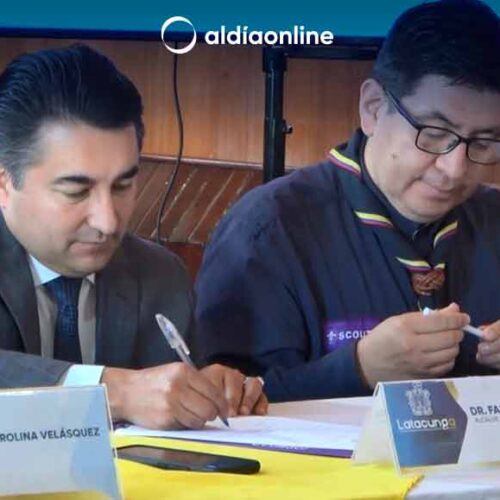 MUNICIPIO DE LATACUNGA FIRMA CONVENIO INTERINSTITUCIONAL Y LANZAMIENTO DEL EVENTO JAM CAM 2024.(VIDEO)