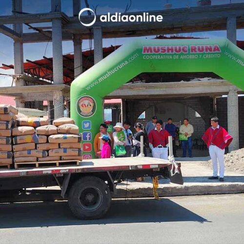 IGLESIA DE LA VIRGEN DEL QUINCHE DE LA CALERA, RECIBE APOYO DE MUSHUC RUNA COOPERATIVA (VIDEO)