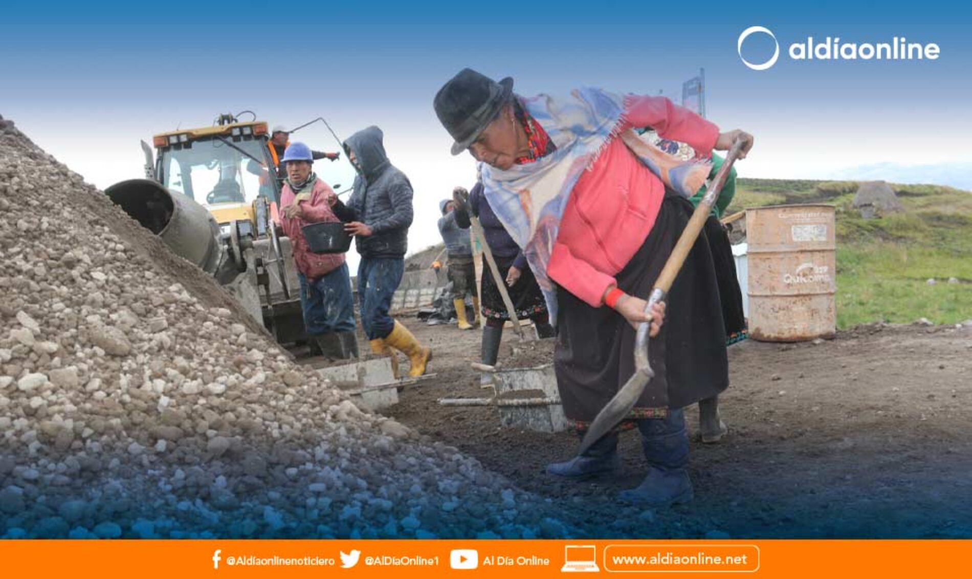 PREFECTURA DE COTOPAXI TRABAJA EN OBRAS DE RIEGO EN LA COMUNIDAD “JUIGUA LA PLAYA”