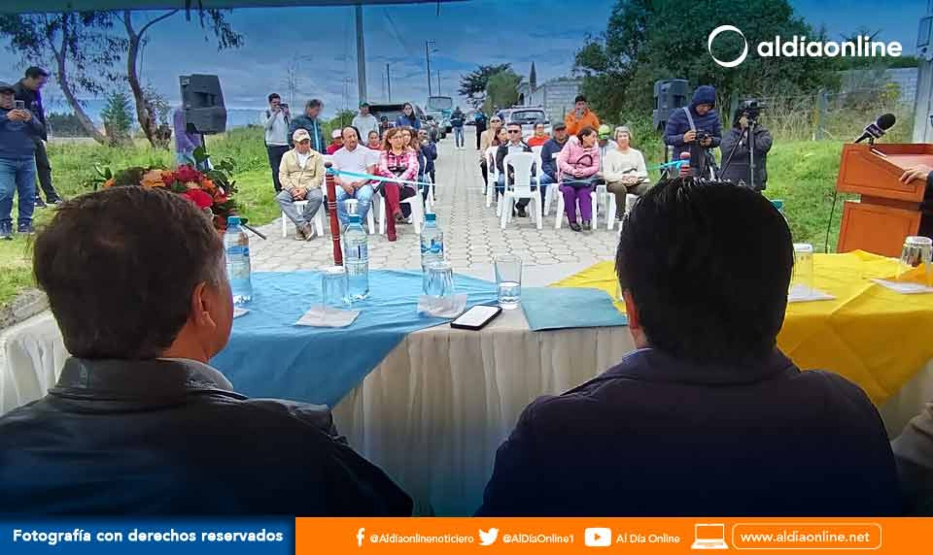 ALCALDE INAUGURA ALCANTARILLADO SANITARIO EN BARRIO  SAN MIGUEL PAMBA  DE BELISARIO QUEVEDO (VIDEOS)
