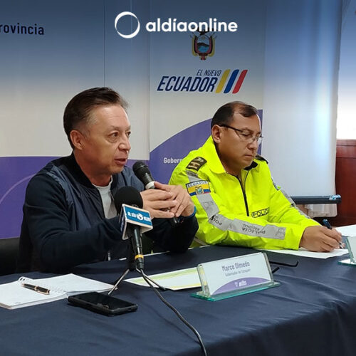 GOBERNADOR DE COTOPAXI INFORMA ACERCA DEL PLAN DE CONTINGENCIA PREVIO AL FERIADO