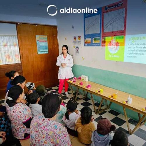EL EQUIPO DEL PATRONATO SALCEDO REALIZAN CHARLAS EN LOS CDI SOBRE LA ADECUADA HIGIENE BUCAL EN LOS NIÑOS