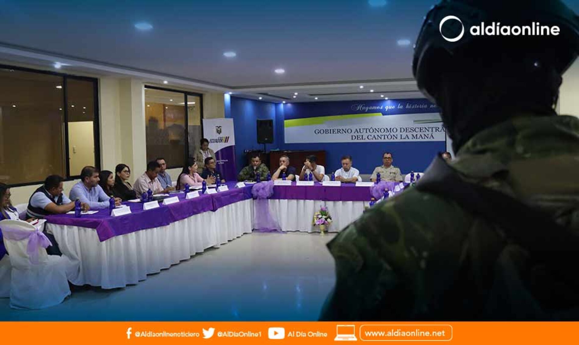 GABINETE DE SEGURIDAD SE REALIZÓ EN EL CANTÓN LA MANÁ