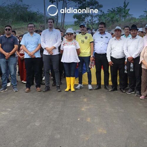PREFECTURA INAUGURÓ PUENTE BAILEY SOBRE EL RÍO CALOPE DEL SECTOR ESTERO HONDO