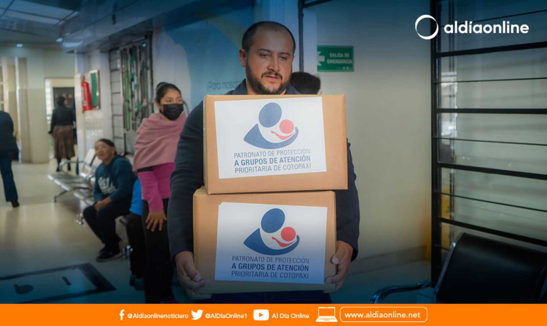 PATRONATOS PROVINCIAL Y MUNICIPAL DE LATACUNGA ENTREGARON 200 KITS ALIMENETICIOS A PERSONAS VULNERABLES