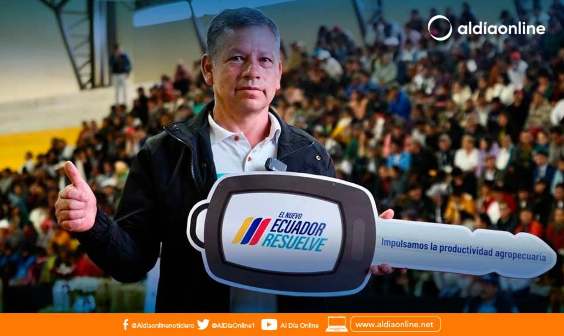 PRESIDENTE DANIEL NOBOA Y MINISTRO DANILO PALACIOS CONSTATAN BENEFICIOS QUE RECIBEN PRODUCTORES DE LA SIERRA CENTRO