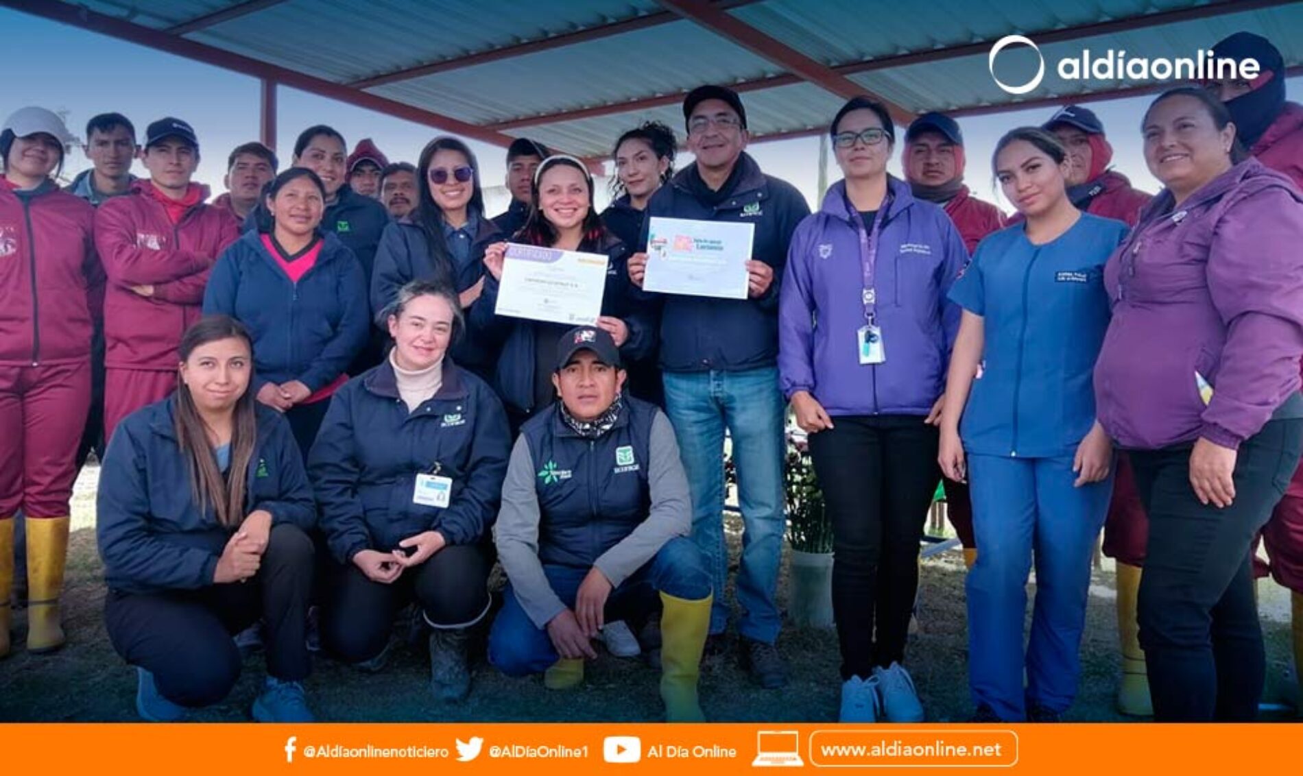 MSP ENTREGA CERTIFICADOS A ECOFROZ POR SU COMPROMISO CON LA SALUD DE SUS TRABAJADORES EN LA PARROQUIA CANCHAGUA