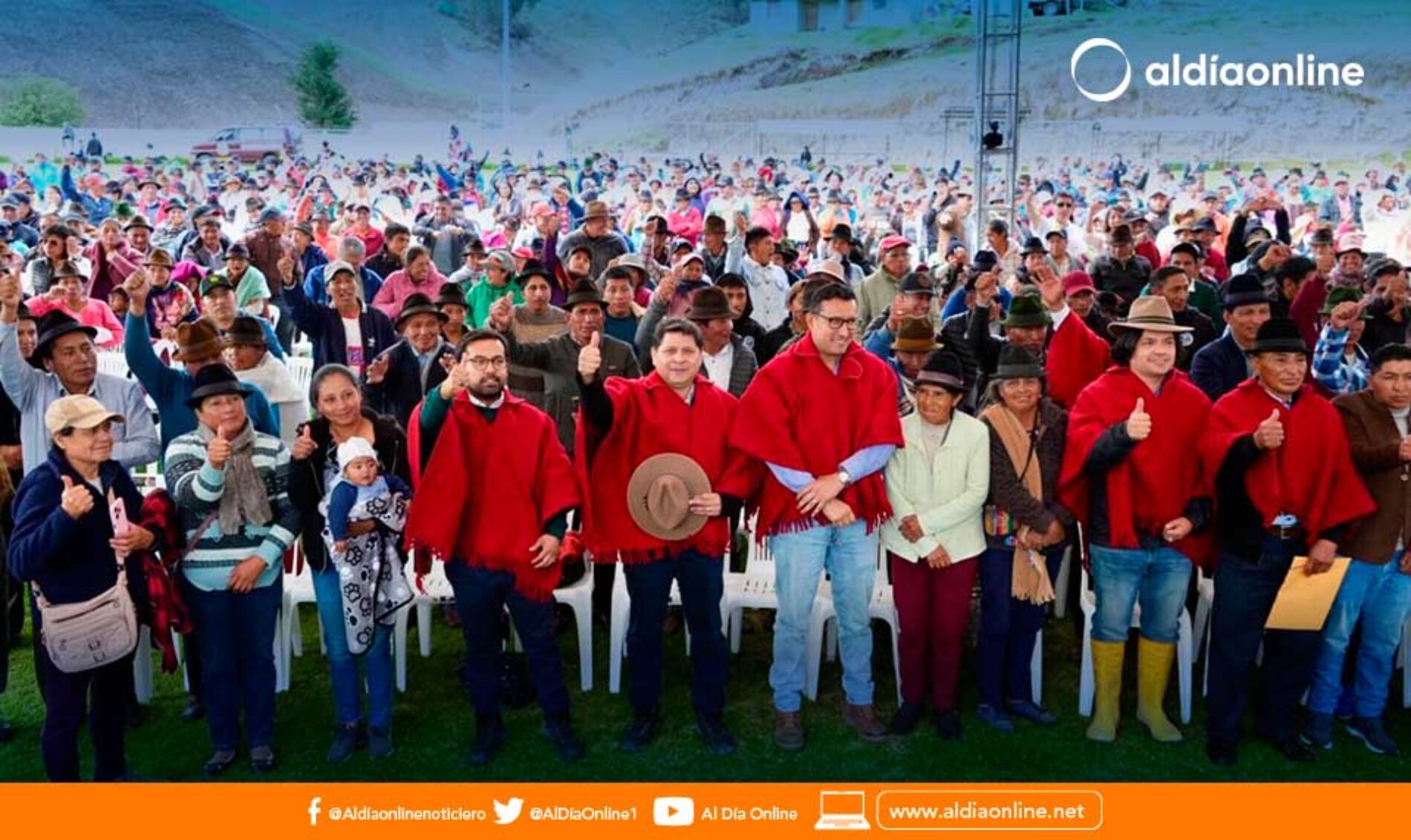 PRESIDENTE DANIEL NOBOA Y MINISTRO DANILO PALACIOS CONSTATAN BENEFICIOS QUE RECIBEN PRODUCTORES DE LA SIERRA CENTRO