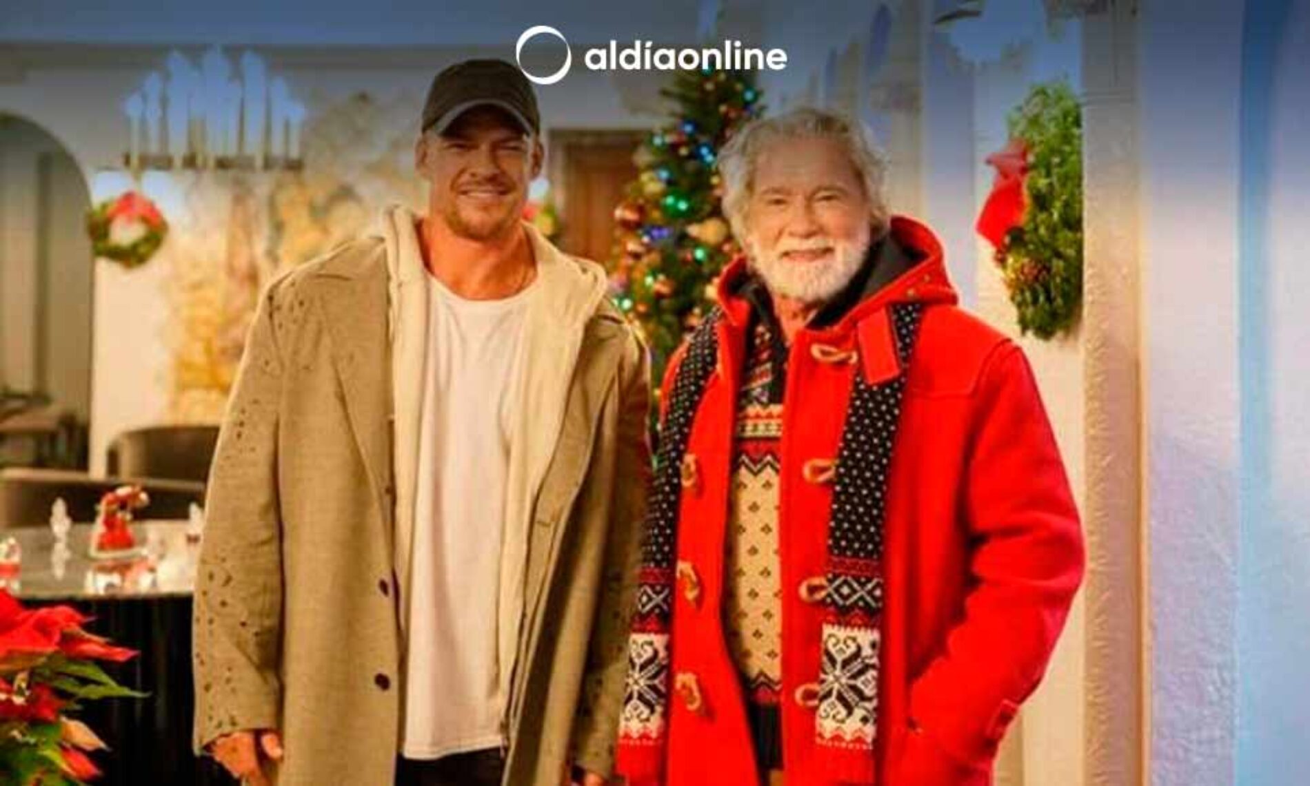 ASÍ LUCE ARNOLD SCHWARZENEGGER COMO SANTA PARA SU NUEVA PELÍCULA