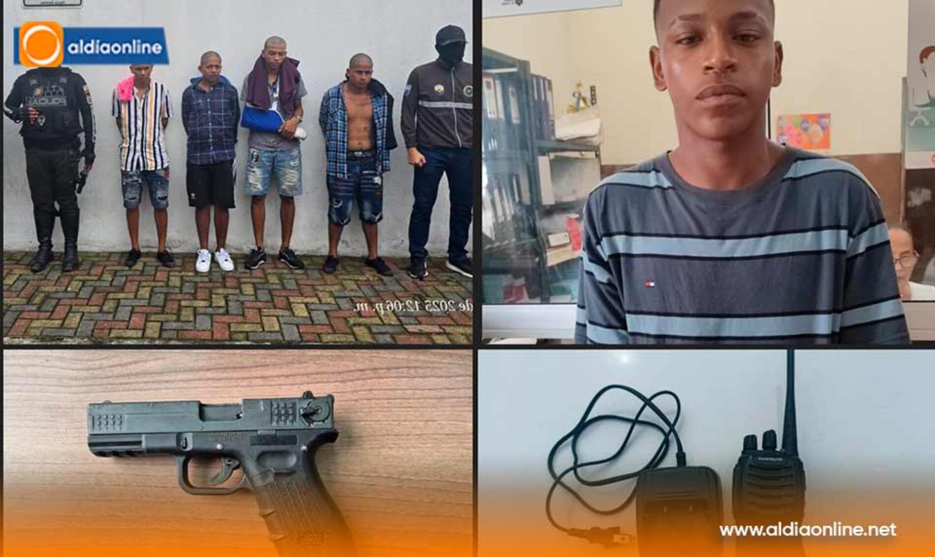 DECOMISO DE ARMA, MUNICIONES Y VARIOS APREHENDIDOS EN EL SECTOR PLAYA GRANDE