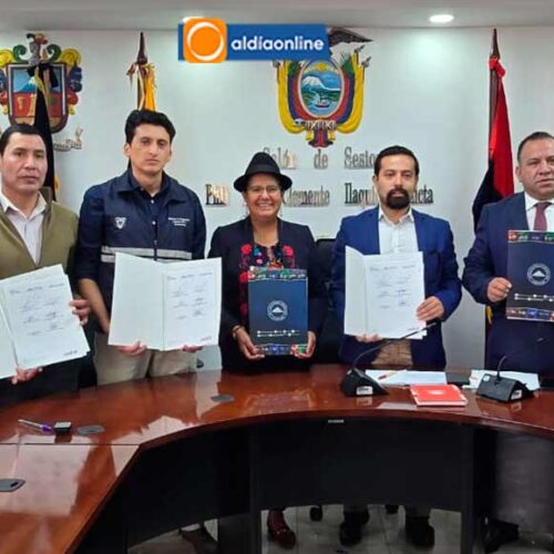 GOBIERNO PROVINCIAL FIRMA CARTA COMPROMISO PARA LA CONSERVACIÓN AMBIENTAL Y EL FORTALECIMIENTO DE LA APICULTURA EN COTOPAXI