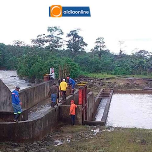 FUERTES LLUVIAS AFECTA LA CAPTACIÓN Y DISTRIBUCIÓN DE AGUA POTABLE EN  LA MANÁ