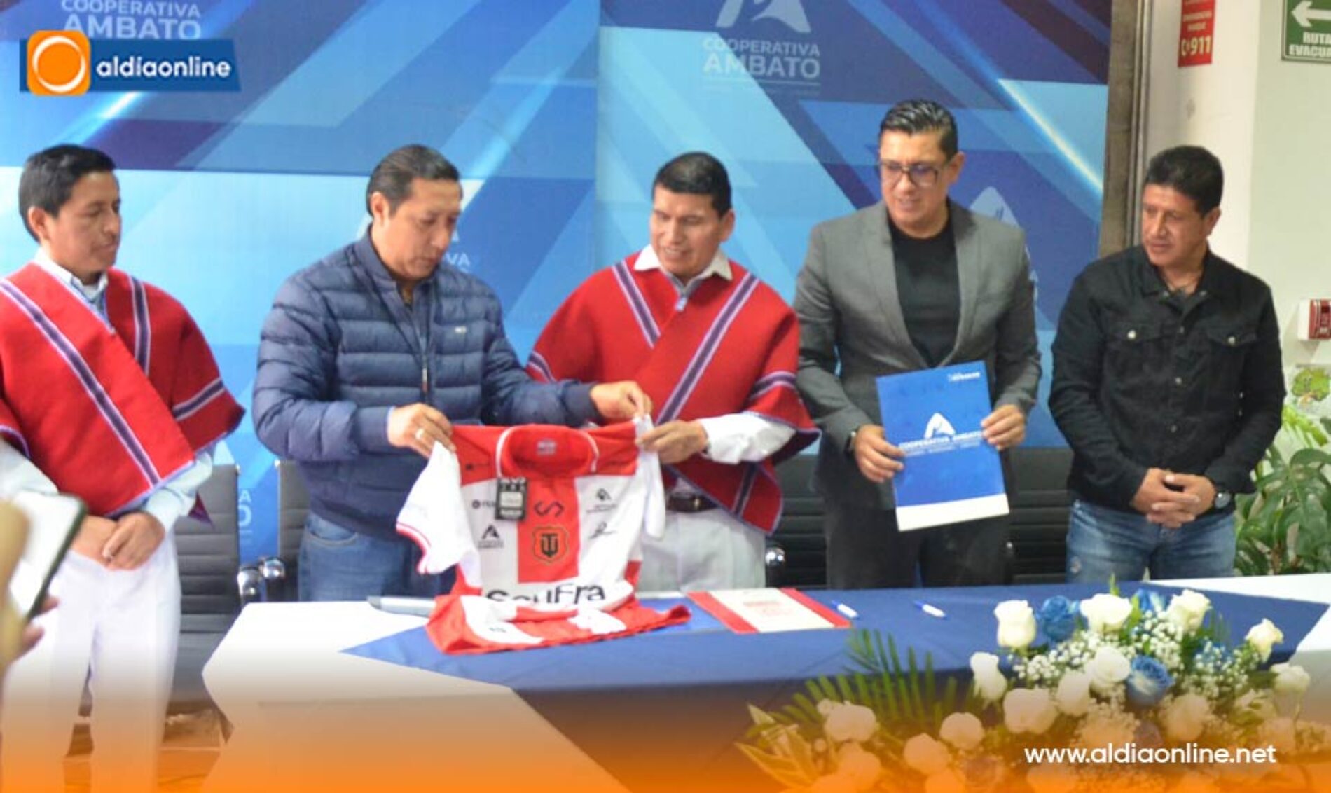 COAC AMBATO FIRMÓ CONVENIO DE AUSPICIO CON EL CLUB TÉCNICO UNIVERSITARIO (VIDEO)