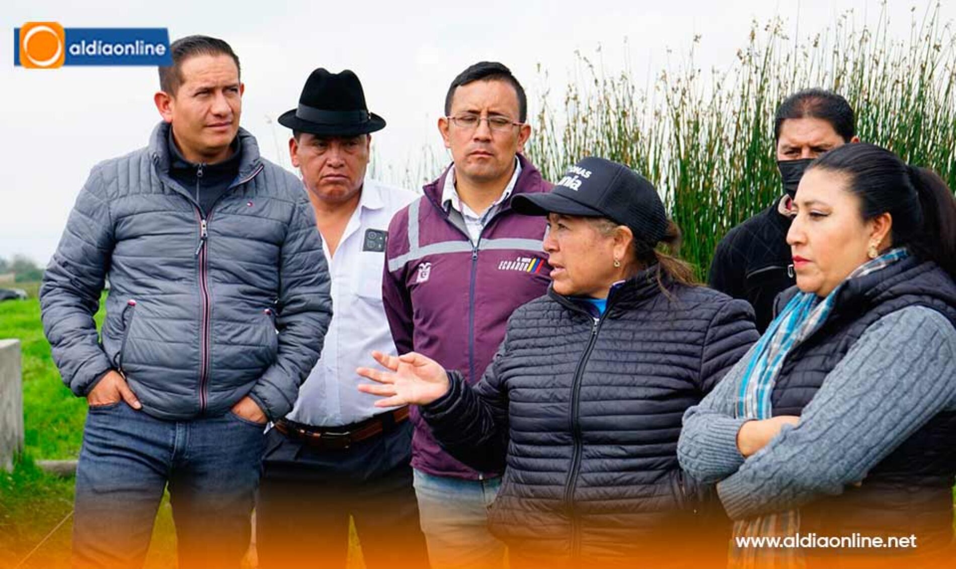 AUTORIDADES LOCALES DE SAQUISILÍ INSPECCIONAN AVANCES DEL PROYECTO DE AGUA POTABLE EN SAN AGUSTÍN DEL CALLO  