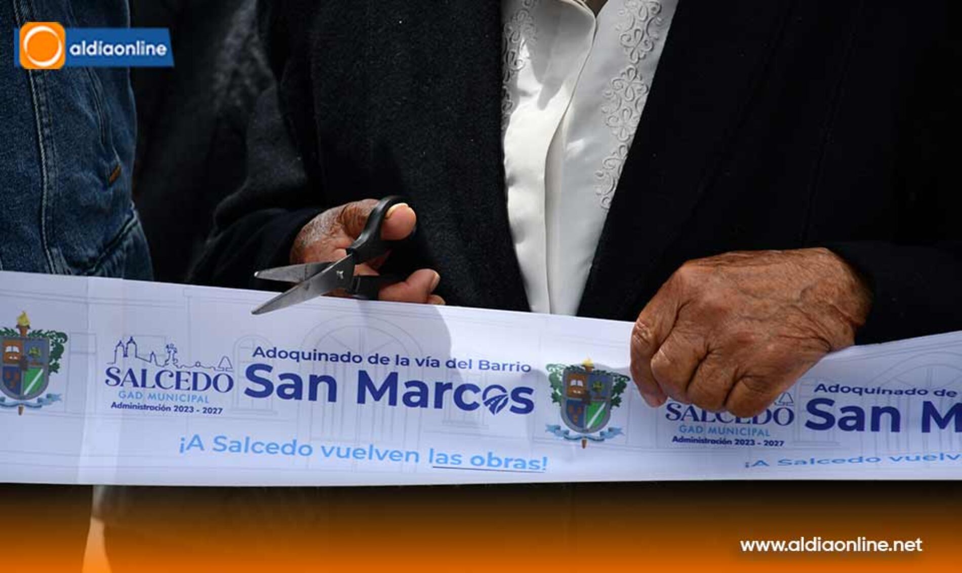 ALCALDÍA DE SALCEDO ENTREGA ADOQUINADO AL BARRIO SAN MARCOS