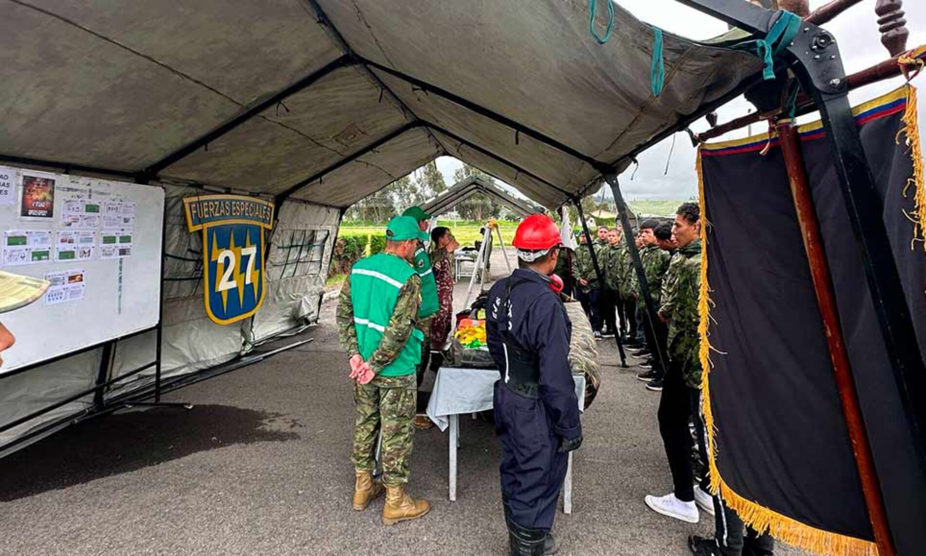 CASA ABIERTA POR EL DÍA MUNDIAL DE LA SEGURIDAD Y SALUD EN EL TRABAJO SE REALIZÓ EN LAS FUERZAS ESPECIALES No 9 PATRIA EN LATACUNGA