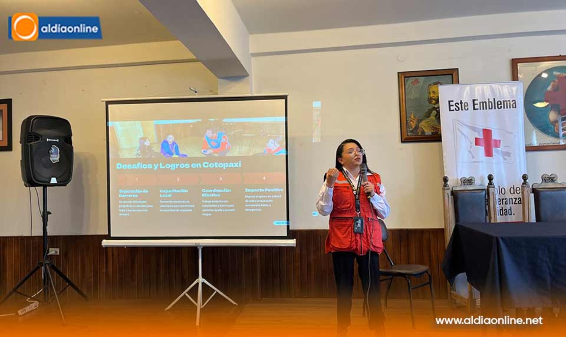 CRUZ ROJA COTOPAXI FORTALECE ALIANZAS ESTRATÉGICAS EN DEFENSA DEL EMBLEMA HUMANITARIO