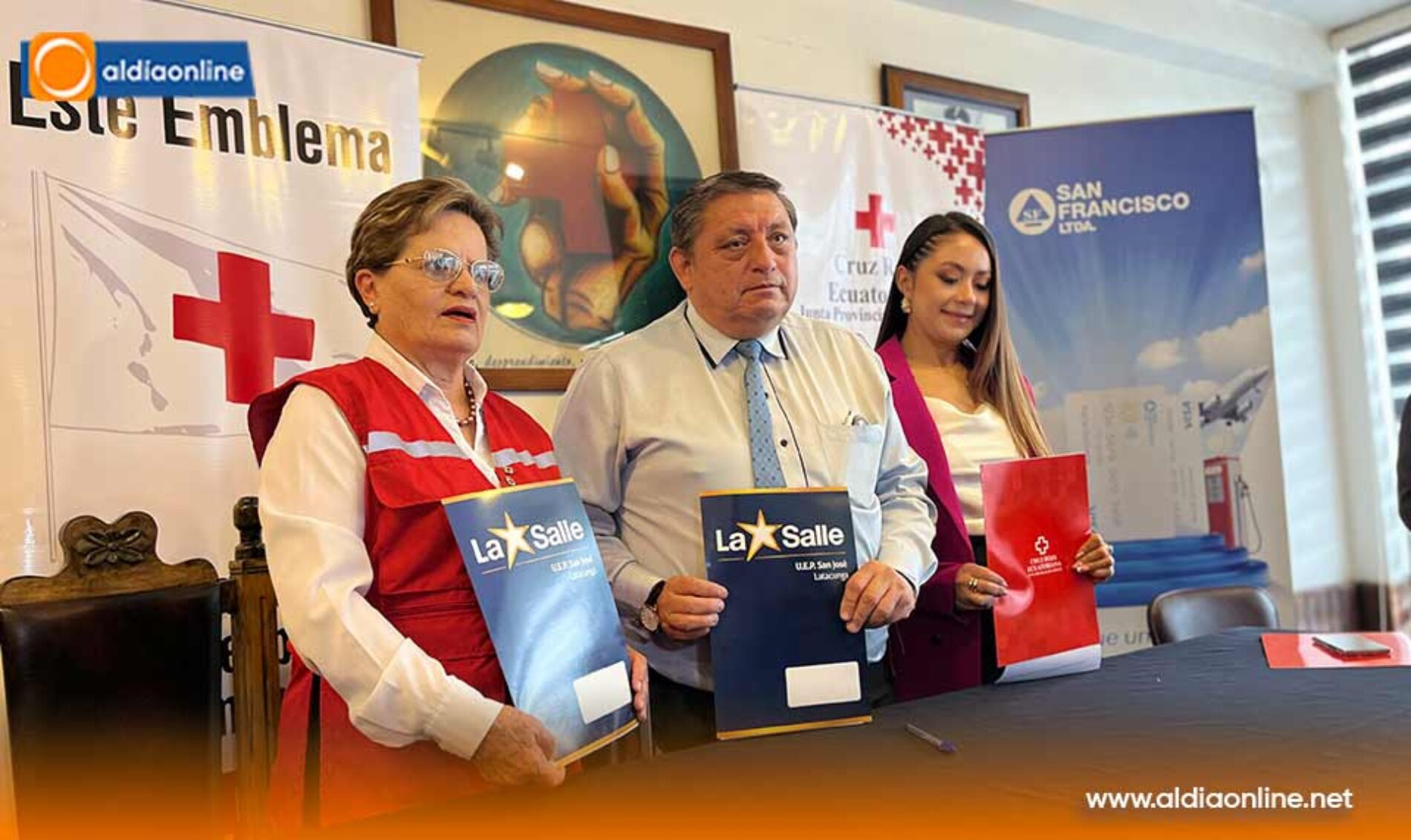 CRUZ ROJA COTOPAXI FORTALECE ALIANZAS ESTRATÉGICAS EN DEFENSA DEL EMBLEMA HUMANITARIO
