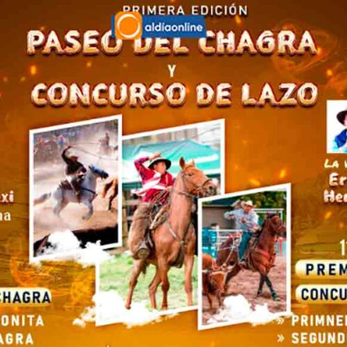 PRIMER PASEO DEL CHAGRA Y CONCURSO DE LAZO EN ZUMBAHUA EL  SÁBADO 7 DE JUNIO
