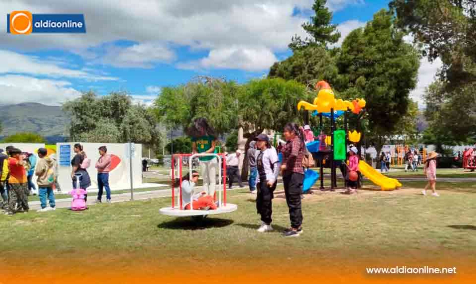 VOLVIÓ LA ALEGRÍA AL PARQUE DE LA FAMILIA DE SALCEDO CON NUEVAS Y FLAMANTES DISTRACCIONES (VIDEO)