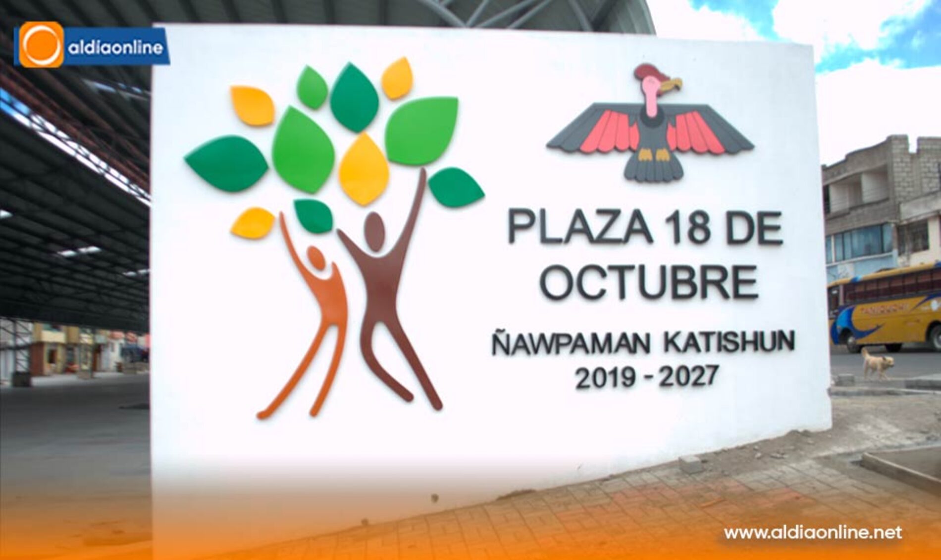 TRABAJOS DE PLAZA 18 DE OCTUBRE DEL CENTRO URBANO DE SAQUISILÍ A DOS SEMANAS DE CONCLUIR (VIDEO)