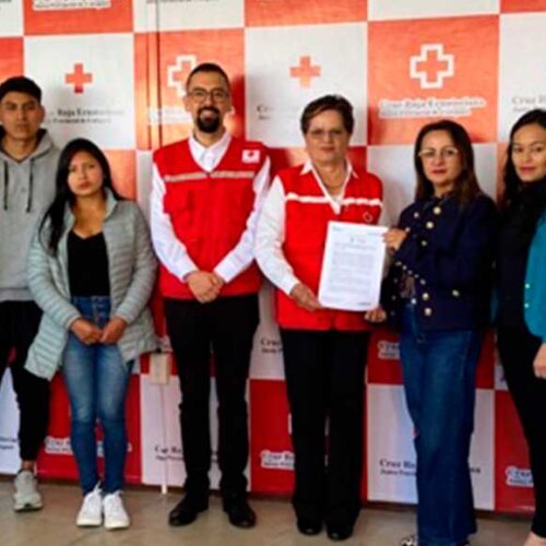CRUZ ROJA COTOPAXI Y EL INSTITUTO TECNOLÓGICO VICENTE LEÓN SUSCRIBEN CONVENIO DE COOPERACIÓN INTERINSTITUCIONAL