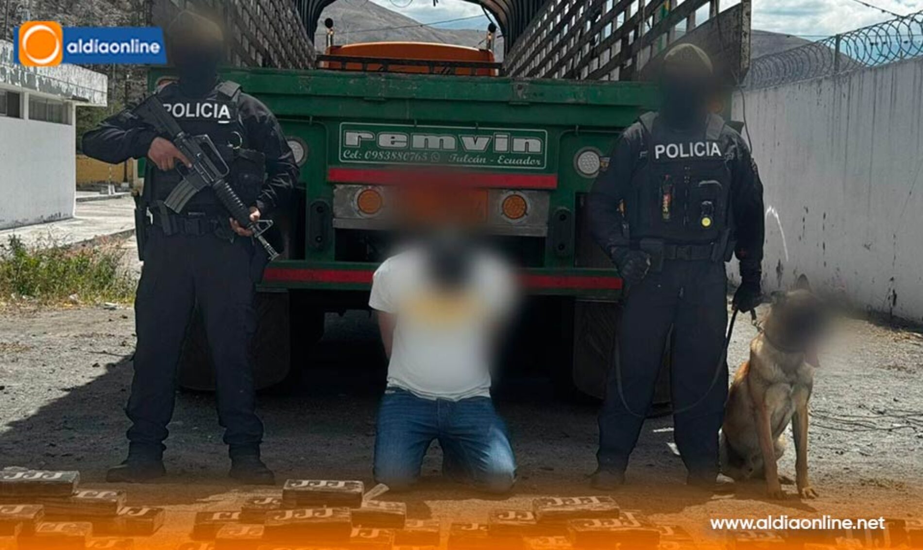POLICÍA NACIONAL INCAUTA 650 KILOS DE COCAÍNA EN IMBABURA