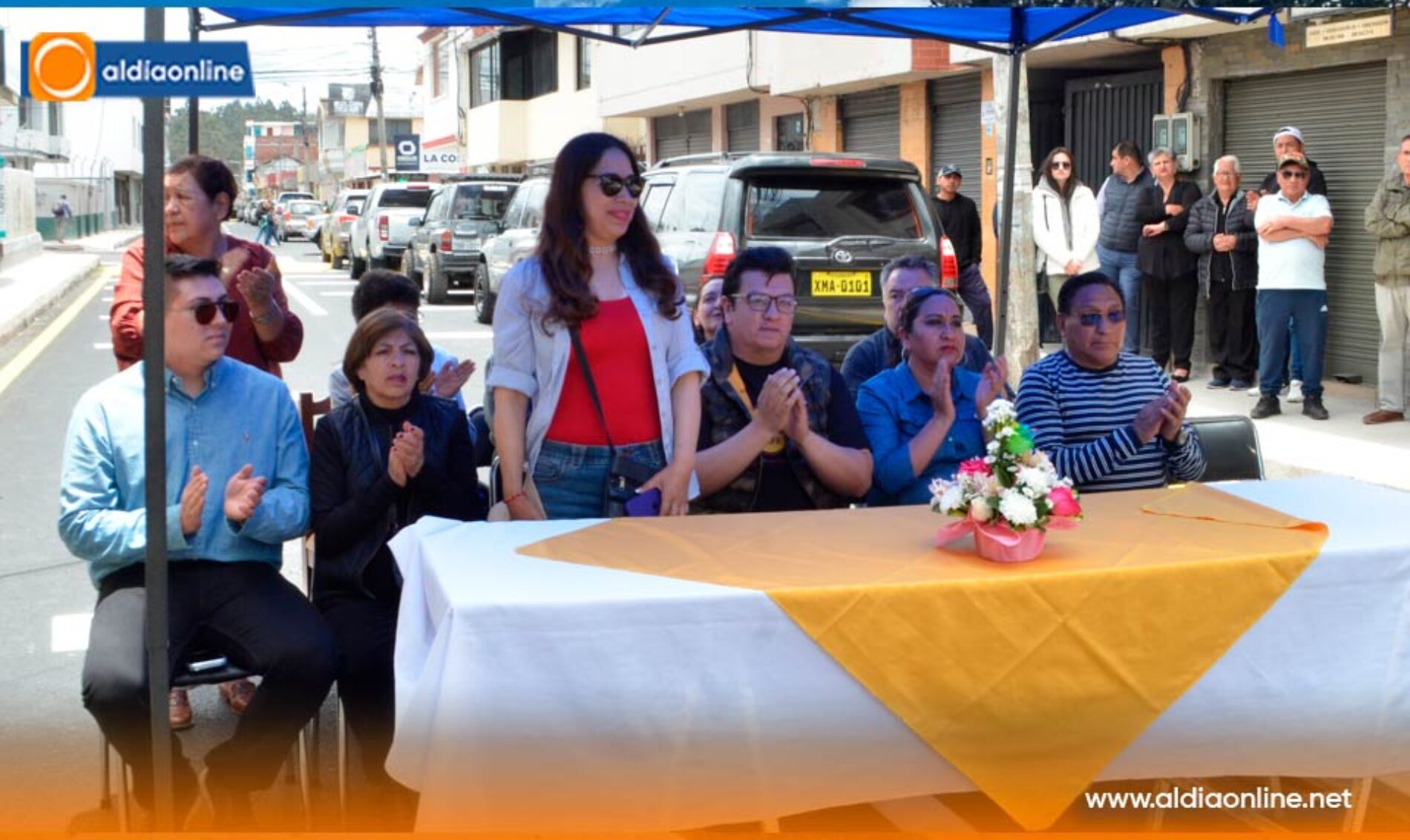 “UNA OBRA POR SEMANA” SE CUMPLE EN SALCEDO Y SE INAUGURÓ  VÍA 32 EN LA CALLE ABDÓN CALDERÓN (VIDEO)