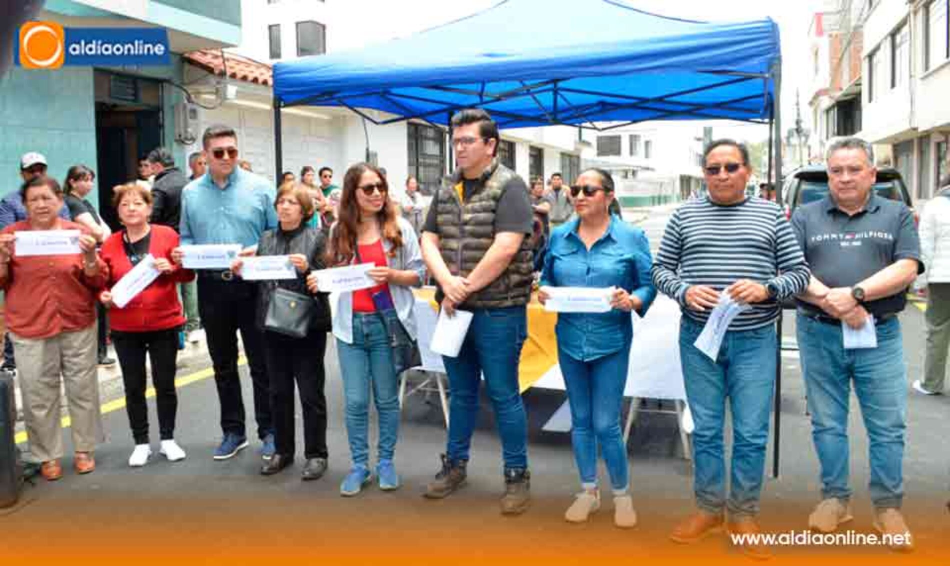 “UNA OBRA POR SEMANA” SE CUMPLE EN SALCEDO Y SE INAUGURÓ  VÍA 32 EN LA CALLE ABDÓN CALDERÓN (VIDEO)