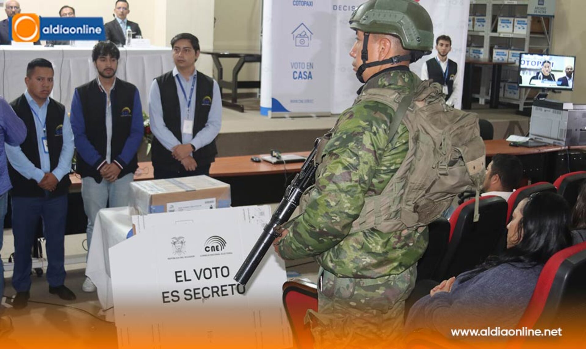 SE INAUGURÓ LA JORNADA DE VOTO EN CASA EN COTOPAXI PARA EL REFERÉNDUM Y CONSULTA POPULAR 2025