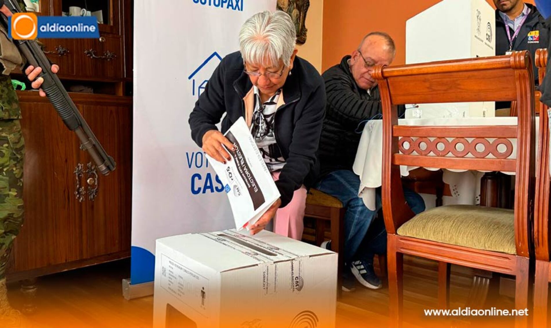 CNE COTOPAXI DESARROLLÓ CON ÉXITO EL PROCESO DE VOTO EN CASA