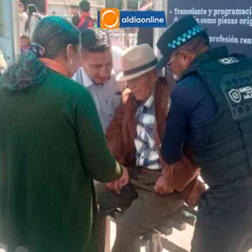 DESCOMPENSACIÓN DE ADULTO MAYOR ACTIVA RÁPIDA INTERVENCIÓN DE AGENTES DE CONTROL MUNICIPAL EN EL SALTO