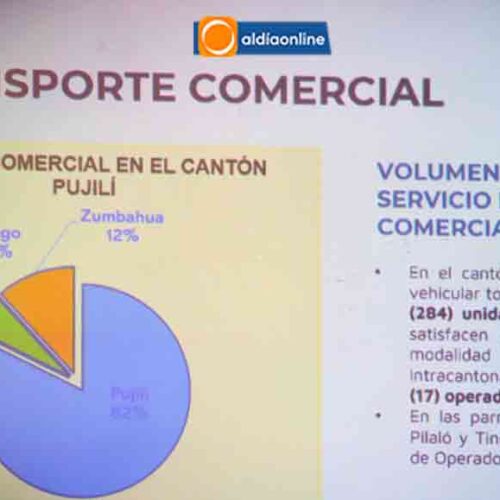 MUNICIPIO DE PUJILÍ Y MANCOMUNIDAD DE TRÁNSITO PRESENTAN AVANCES DEL PLAN DE MOVILIDAD CANTONAL