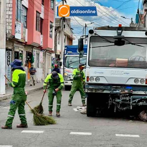 EPAGAL REFUERZA OPERATIVOS DE LIMPIEZA POR LA MAMA NEGRA Y FESTIVIDADES DE LATACUNGA