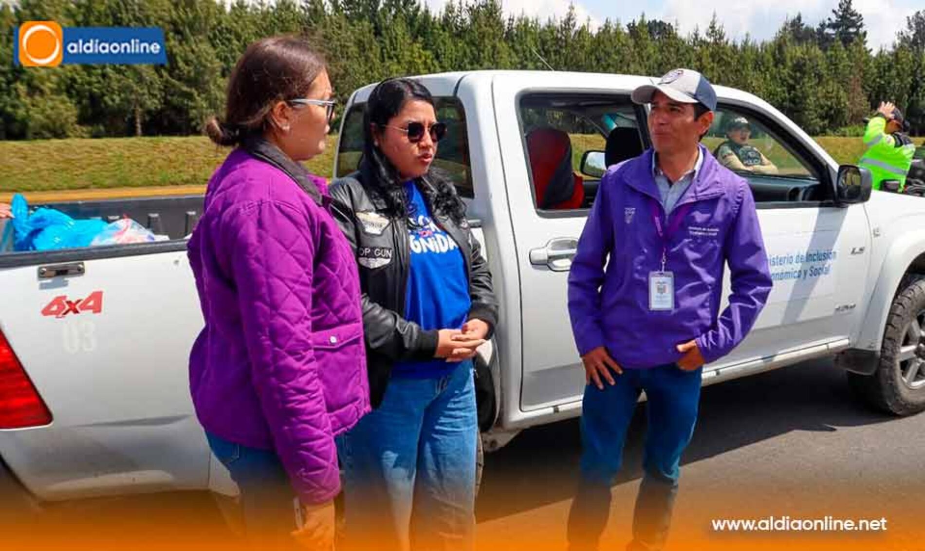 GOBERNADOR DE LA PROVINCIA DE COTOPAXI LIDERÓ OPERATIVO DE CONTROL EN LA VÍA E35 PARA PREVENIR LA MENDICIDAD