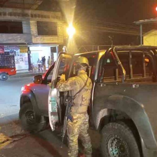 COMISARÍA NACIONAL Y FUERZAS ARMADAS REFUERZAN CONTROL TERRITORIAL CON OPERATIVOS CAMEX EN PANGUA