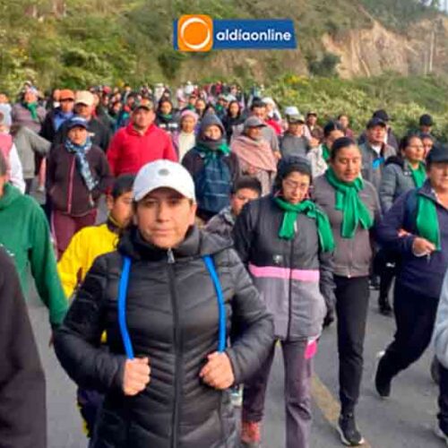 MÁS DE 400 FIELES PROTAGONIZARON LA PRIMERA CAMINATA DE LA FE HACIA LA VIRGEN DEL TRÁNSITO EN SIGCHOS
