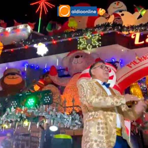 LA CASA DE PAPÁ NOEL ILUMINÓ LA NAVIDAD EN LATACUNGA CON UNA EMOTIVA VELADA