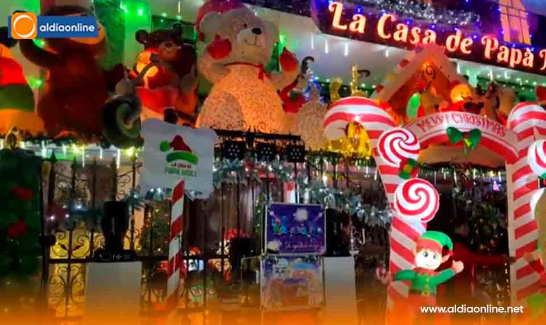LA CASA DE PAPÁ NOEL ILUMINÓ LA NAVIDAD EN LATACUNGA CON UNA EMOTIVA VELADA