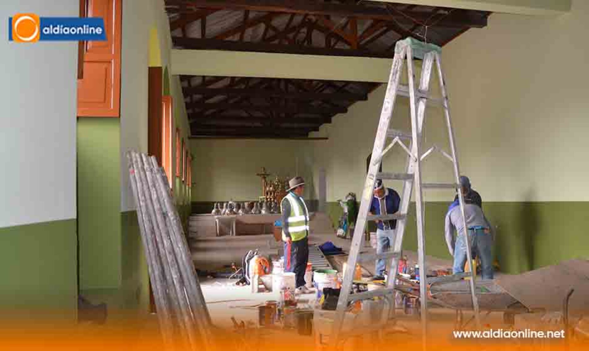 MANTENIMIENTO INTEGRAL DEL EX SALÓN EUGENIO ESPEJO PRESERVA PATRIMONIO COLONIAL DE GUAYTACAMA.(VIDEO)