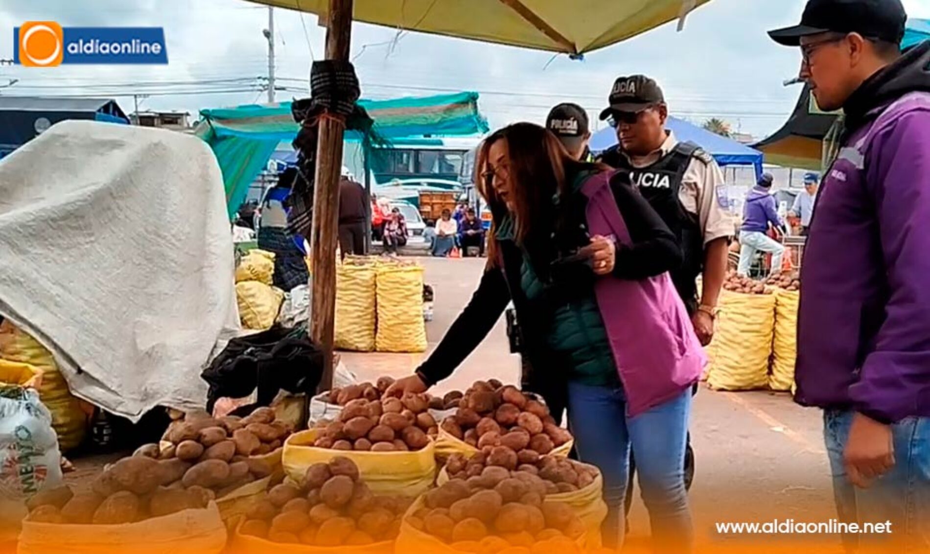 INTENDENTA GENERAL DE POLICÍA DE COTOPAXI VERIFICA ESTABILIDAD DE PRECIOS EN EL CANTÓN SAQUISILÍ.(VIDEO)