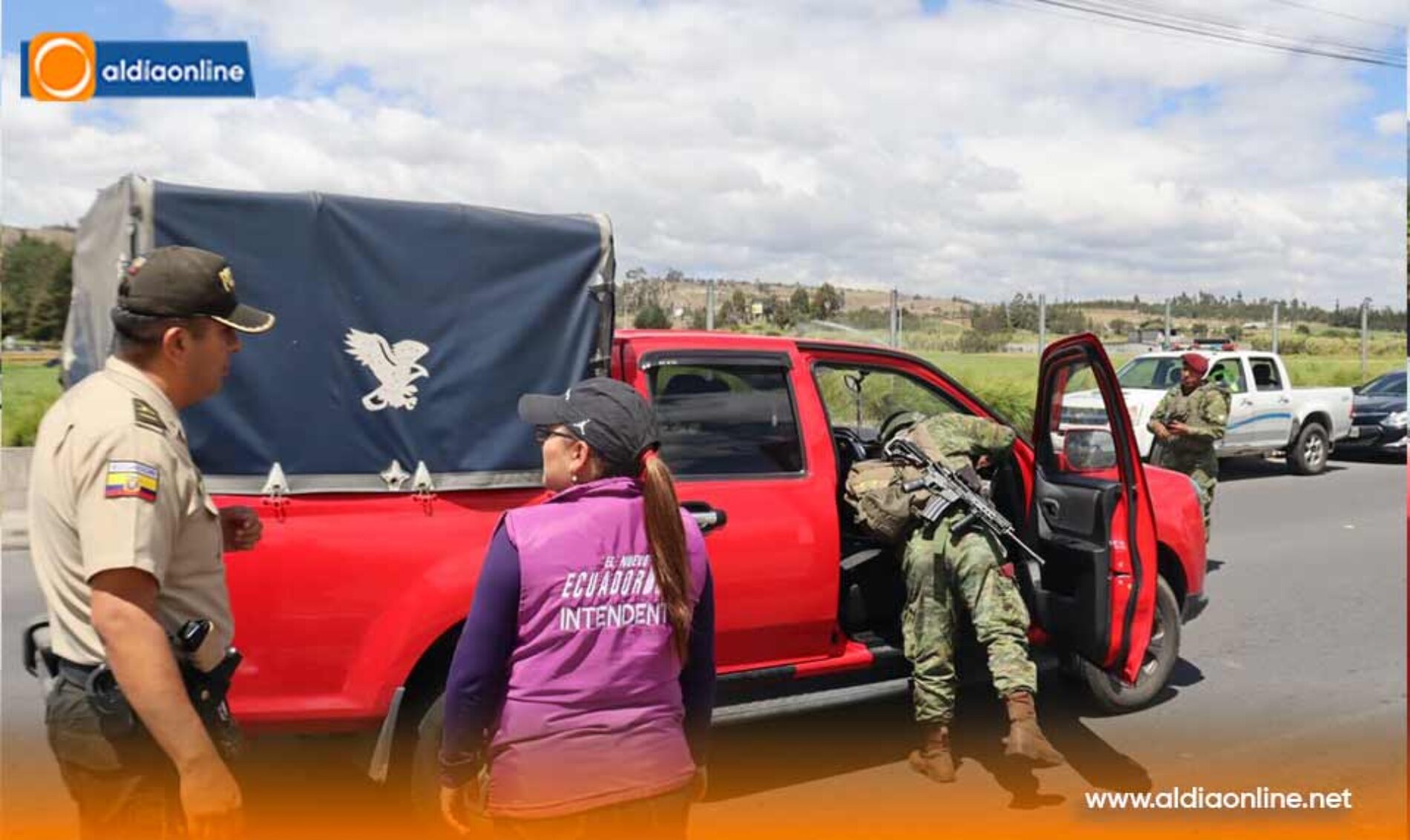 OPERATIVO CAMEX REFUERZA CONTROLES DE SEGURIDAD EN EL INGRESO A SALACHE, EN LATACUNGA