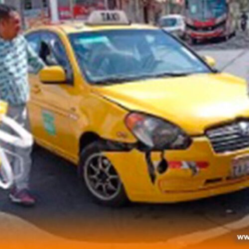 ACCIDENTE DE TRÁNSITO EN EL SECTOR DEL TERMINAL DE INGAHURCO