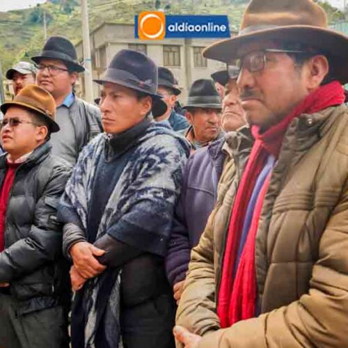 ANGAMARCA SE LEVANTA Y CONVOCAN A MASIVA MOVILIZACIÓN EN PUJILÍ PARA DEFENDER OBRA VIAL SUSPENDIDA