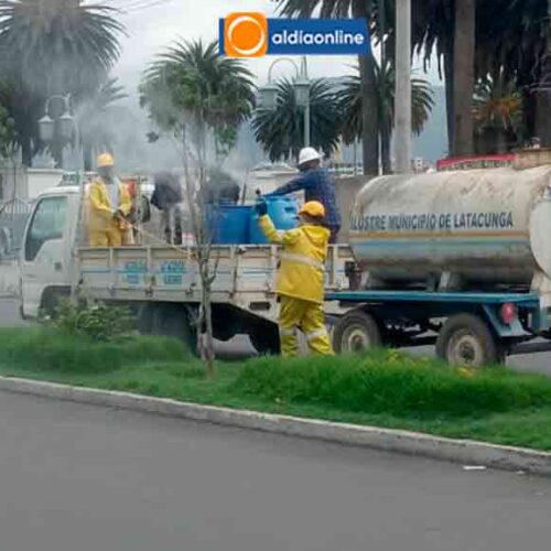 DIRECCIÓN DE AMBIENTE EJECUTA  FUMIGACIÓN Y MANTENIMIENTO DE  ÁREAS VERDES EN PUNTOS ESTRATÉGICOS  DE LA CIUDAD
