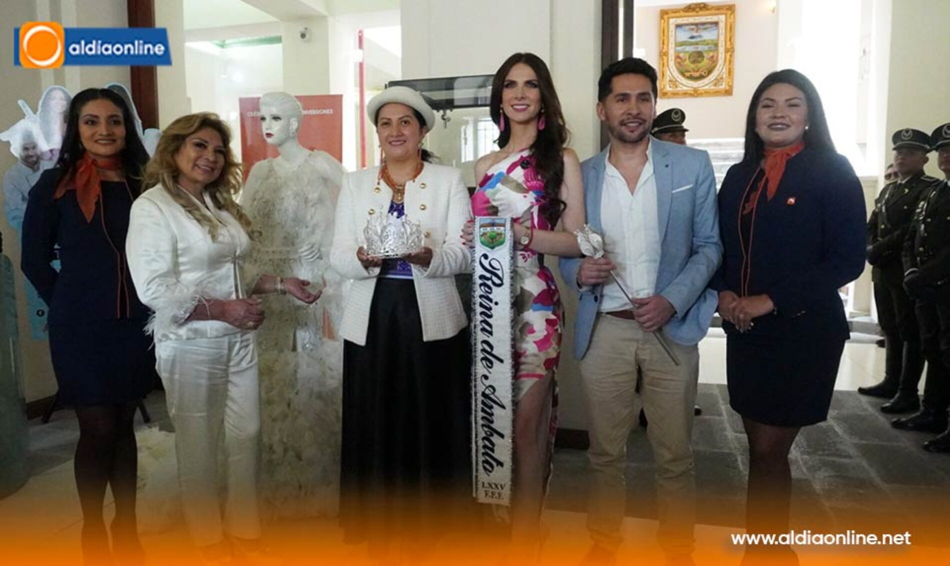 PRESENTACIÓN OFICIAL DE LA CORONA, CETRO, CINTA Y VESTIDO QUE LUCIRÁ LA NUEVA REINA DE AMBATO 2026