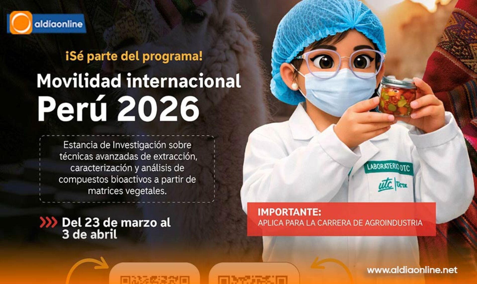 UTC IMPULSA MOVILIDAD INTERNACIONAL DE DOCENTES Y ESTUDIANTES