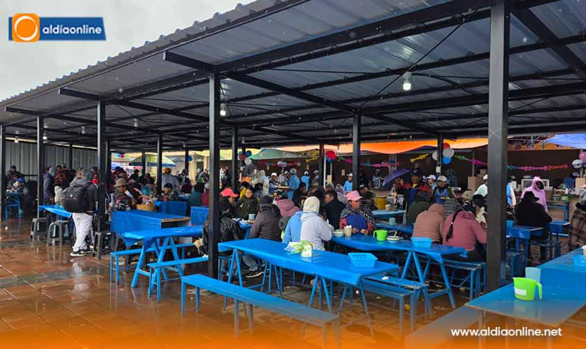ALCALDÍA DE SALCEDO ENTREGA CUBIERTA DEL PATIO DE COMIDAS DEL CENTRO DE COMERCIO DE ANIMALES MAYORES