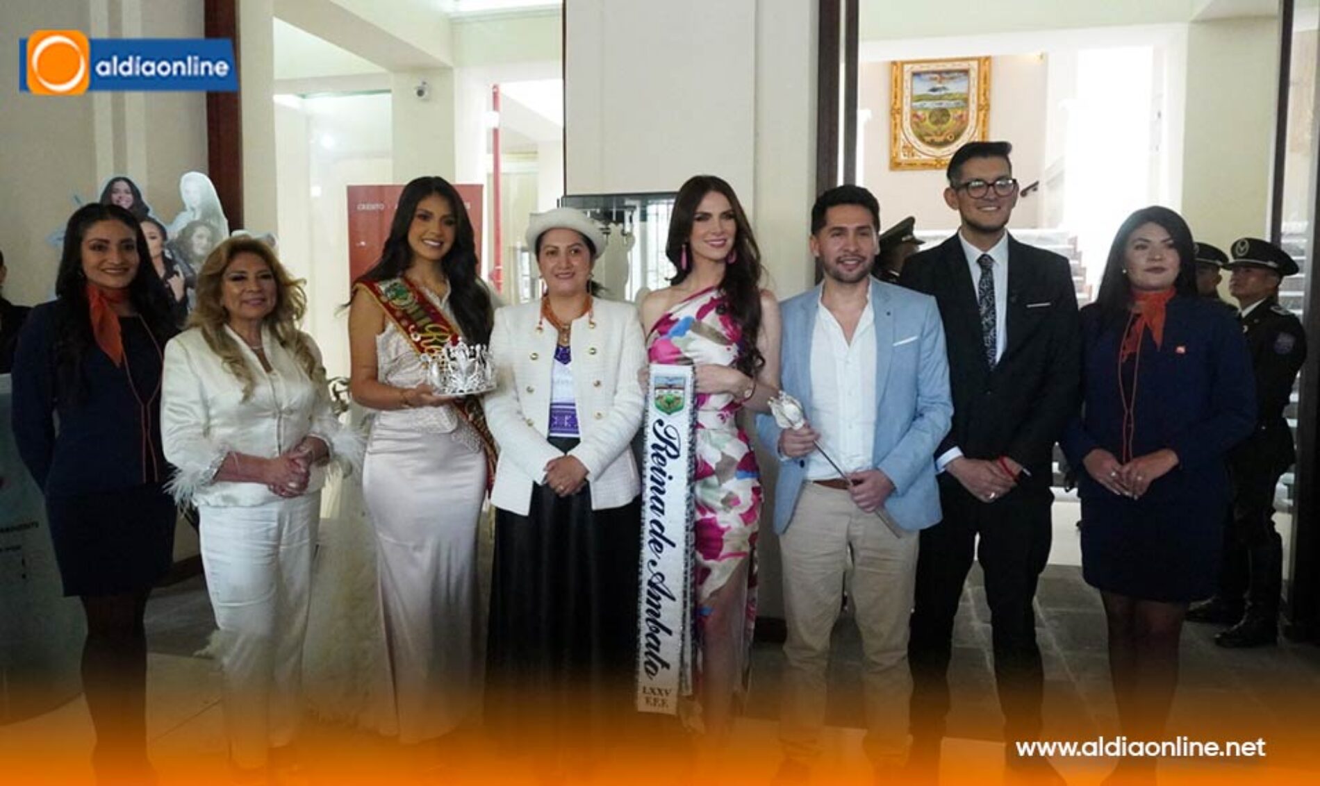 PRESENTACIÓN OFICIAL DE LA CORONA, CETRO, CINTA Y VESTIDO QUE LUCIRÁ LA NUEVA REINA DE AMBATO 2026