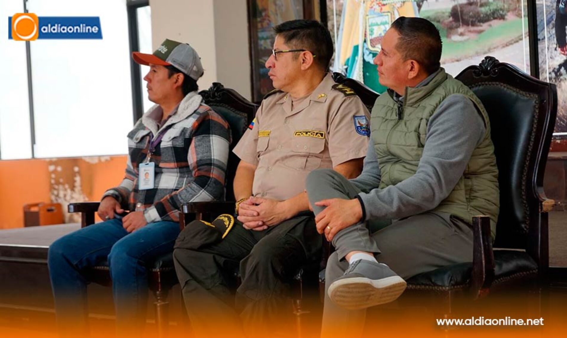 AUTORIDADES FORTALECEN COORDINACIÓN EN SEGURIDAD EN SAQUISILÍ